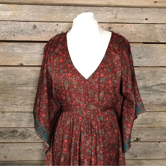 Alchemy Mumu Style Bohemian Scarf Top or Mini Dress, M/L - Picture 2 of 14